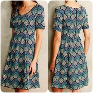 🆕Anthropologie🌷Jacquard A-Line Dress